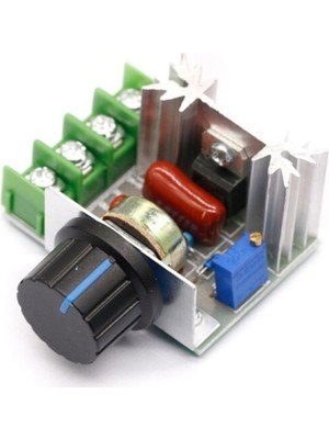 Ac 220V 2000W Dimmer Scr Ac Motor Hız Devir Kontrol Elektrikli Fırın Rezistans Su Isıtıcı Lamba