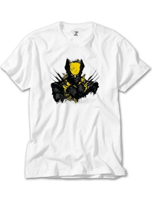 Z Zeplin Wolverine Splash Beyaz Tişört