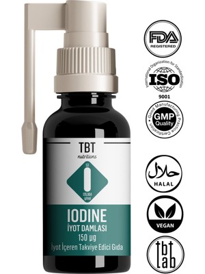 Türkiye'nin Tercihi: Iyot Damla - Takviye Edici Gıda - Boğaz Spreyi| 20 ml |