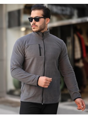 Miralbas Tam Fermuarlı Kışlık Polar