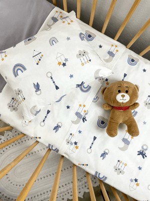 Ozz Baby Flanel (pazen)Nevresim Takımı Desenli, Fermuarlı, %100 flanel  Pamuk , 100X150 Bebek Nevresim Takımı