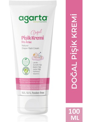 Agarta Doğal Pişik Kremi 100 ml – Bebekler ve Hassas Ciltler İçin Koruyucu, Yatıştırıcı ve Nemlendirici Bakım