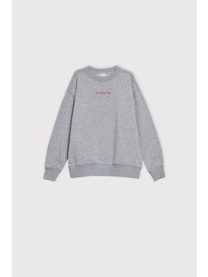 Babokah (Kids Boy) Oversize Fit Eskitme Efektli Sweatshirt
