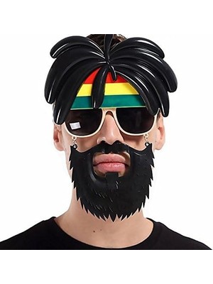 Ttt Rasta Peruklu Bob Marley Parti Gözlüğü