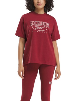 Reebok Ae Tee Bordo Kadın Kısa Kol T-Shirt