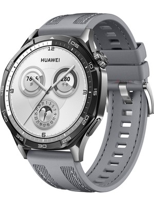 Sneezy Huawei Watch Gt3 46MM Gt3 Pro Gt3 Se ile Uyumlu Metal Tokalı Dikiş Detaylı Şık Dokuma Silikon Kordon