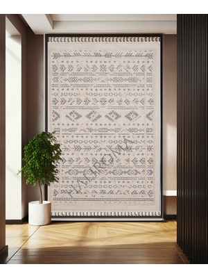 Halı Roma Iskandinav Krem-Gri