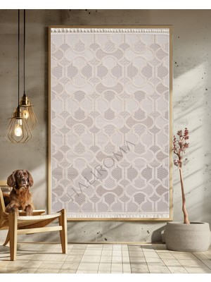 Halı Roma Iskandinav Jut Rock Krem