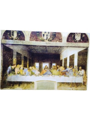 Ony Yapım Leonardo Da Vinci Last Supper - Son Akşam Yemeği Kanvas Tablosu
