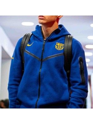 Nike Fc Barcelona Nsw Tech Fleece Hoodie Fz Wr Erkek Sweatshirt