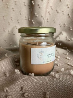 Candele Vivente Kahve Kokulu Mum -  El Yapımı Soya Wax Mum