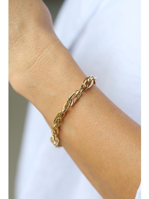 Yenigün Kuyumculuk 14 Ayar Altın Sarmal Hallow Bileklik