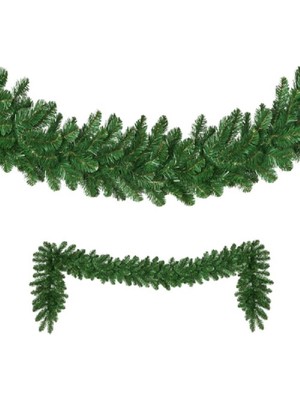 Vıp  2.50 Metre 32 cm Çap Yeşil Garland Yeşil Çam Dalı Yılbaşı Süsleri Green Garland Decor Christmas