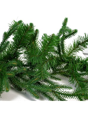 Yeşil Garland Yeşil Çam Dalı Yılbaşı Süsleri Vıp 2.50 Metre 22 cm Çap Green Garland Decor Christmas