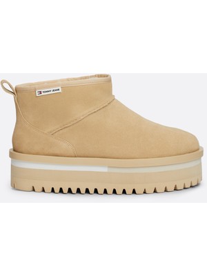 Tommy Hılfıger Tjw Suede Flatform  Boot Wl Bot & Bootie