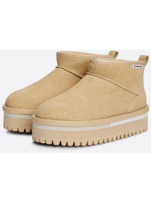 Tommy Hılfıger Tjw Suede Flatform  Boot Wl Bot & Bootie