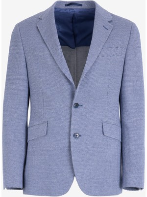 Hackett Slim Fit Lacivert - Beyaz Erkek Ceket HM443298