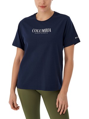 Koyu Lacivert Csc Casual Brand Kadın Kısa Kollu T-Shirt 9220911466_CS0394
