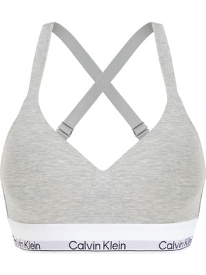 Calvin Klein Gri L Beden Lift Bralette Sütyen Standart Kalıp ile Gün Boyu Destek Sağlar