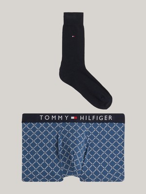 Tommy Hılfıger Trunk Prınt & Sock Set Boxer