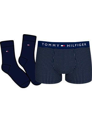 Tommy Hılfıger Trunk Prınt & Sock Set Boxer