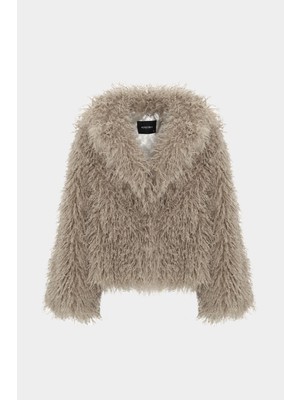 Premium Uranüs Suni Kürk Kadın Mont