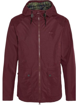 Barbour Hooded Domus Ceket RE91 Bordeaux