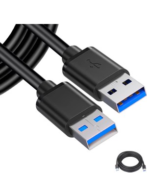 Microcase USB A To USB A Iki Ucu Erkek Çift Taraflı USB 3.0 Kablo 150 cm AL4779