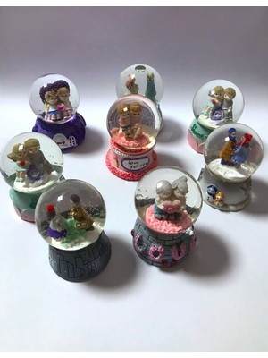 Nidage Küçük Boy Sevgili Temalı Kar Küresi