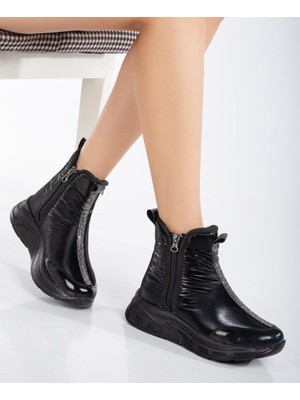 Papuçcity Fendii 03028 Kadın Soğuk Geçirmez Kar Botu