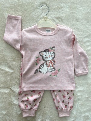Nurcan Bebe Kurdelyeli Kedi Ikili Takım