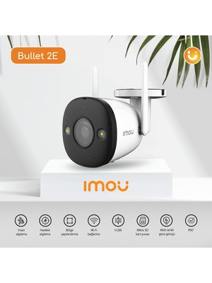 Imou 3 MP Dış Ortam Kablosuz Bullet Kamera 3.6 mm (Bullet 2E) (IPC-K3DP-3H0WF)