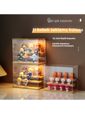 Chinese Purchaser Işıklarla Transparent 3 Katlı Oyuncak Modeli Depo Kutusu (Yurt Dışından)