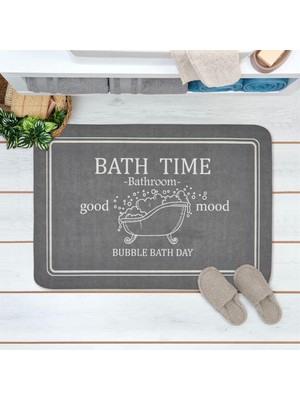 Evidea Soft Bath Time Sihirli Banyo Paspası - Beyaz - 50 x 70  cm