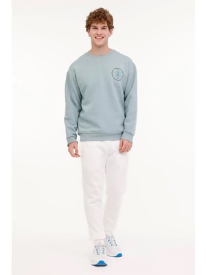 Lumberjack Greys 16URB2021 Erkek Sweat - Aqua