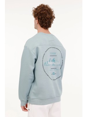 Lumberjack Greys 16URB2021 Erkek Sweat - Aqua