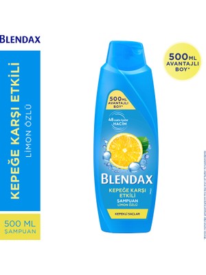 Blendax Kepeğe Karşı Etkili Limon Özlü Şampuan 500 ml Kepekli Saçlar İçin