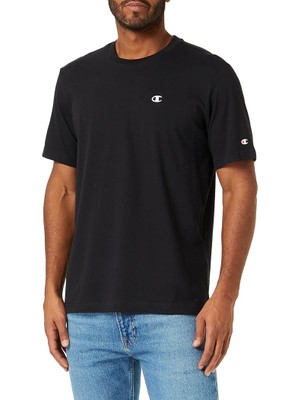 Champion Herren Legacy Basics-S-S Bisiklet Yaka T-Shirt