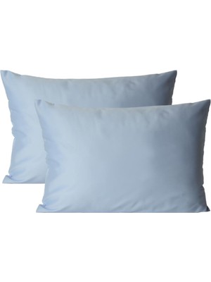 Gercella Mavi (2 Adet)  Cotton (Pamuk) (50X70 cm ) Yastık Kılıfı Pillow Case