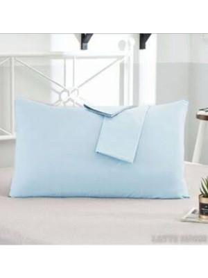 Gercella Mavi (2 Adet)  Cotton (Pamuk) (50X70 cm ) Yastık Kılıfı Pillow Case