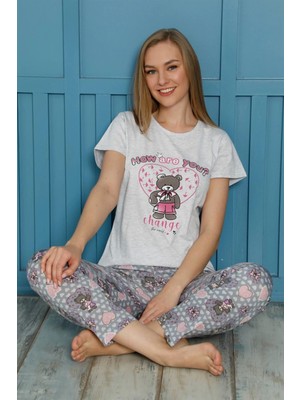 Monolya Kadın Pamuk Pijama Takım 20502G