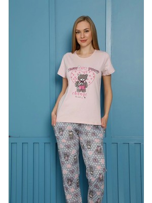 Monolya Kadın Pamuk Pijama Takım 20502P