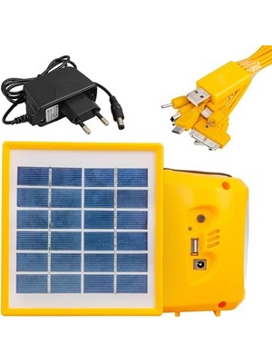 Powermaster PM-33399 Tek Panelli Şarjlı Solar Işıldak Aydınlatma Seti