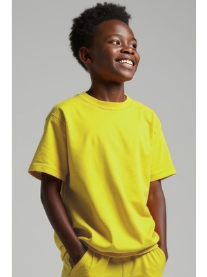 Minojoy Levi Kükürt Yayı Pamuklu Erkek Çocuk Tshirt