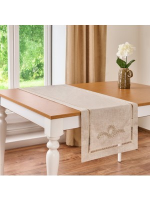 Evidea Soft Keten Runner - Antrasit - 40X130 cm