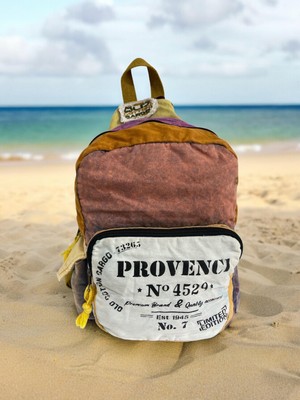 Old Cotton Cargo  Laptop Bölmeli Vintage Disayn Günlük Sırt Gezi Çantası New Minola 25 cm x 36 cm