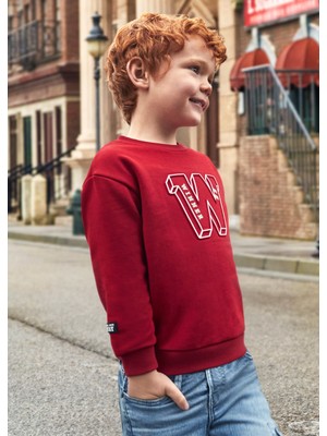 Erkek Çocuk Sweatshirt-Kırmızı