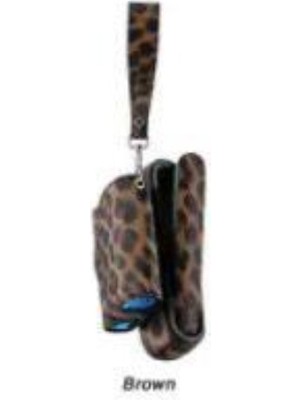 Zigver Sigara Saklama Çantası Aksesuarları ile Iqos Iluma Leopar Çanta Dark  Brown