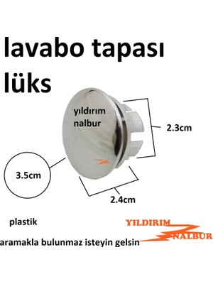 3 Adet Lavabo Yüzüğü - Bilezik Tapası - Parlak Plastik Körtapa - Krom Renk