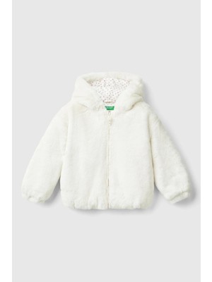 Kız Bebek Mont - Krem